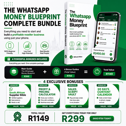Start A Profitable Reseller Business From Your Phone With As Little As R0 – R500